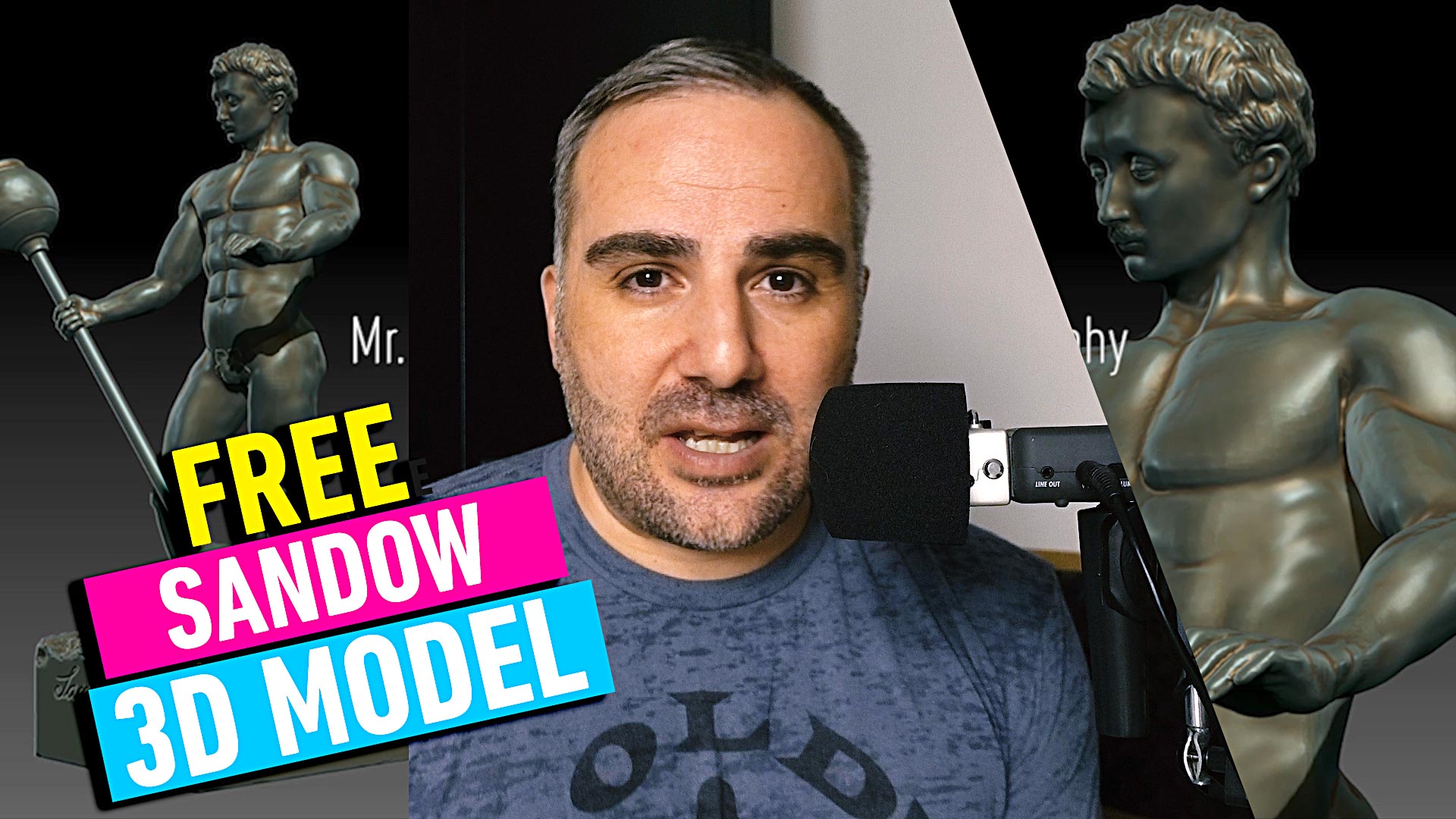 Sandow Trophy free 3D Model