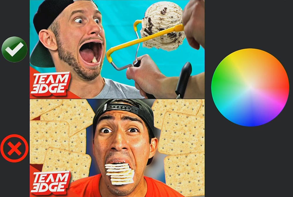 Youtube Thumbnail - color contrast