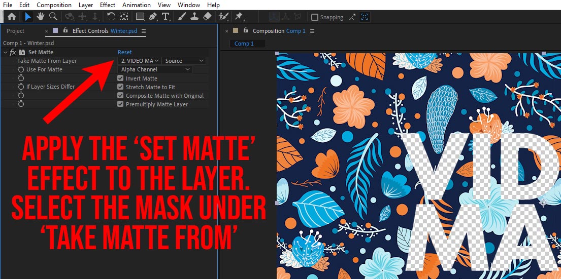 set matte after effects download