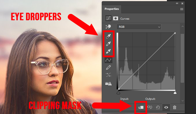 Photoshop - Curves Adjustment Layer Properties