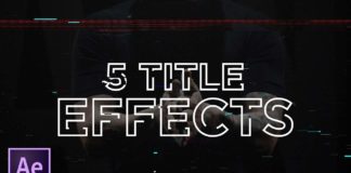 5 Text Effects In After Effects