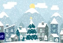 Winter Vector Animation In After Effects