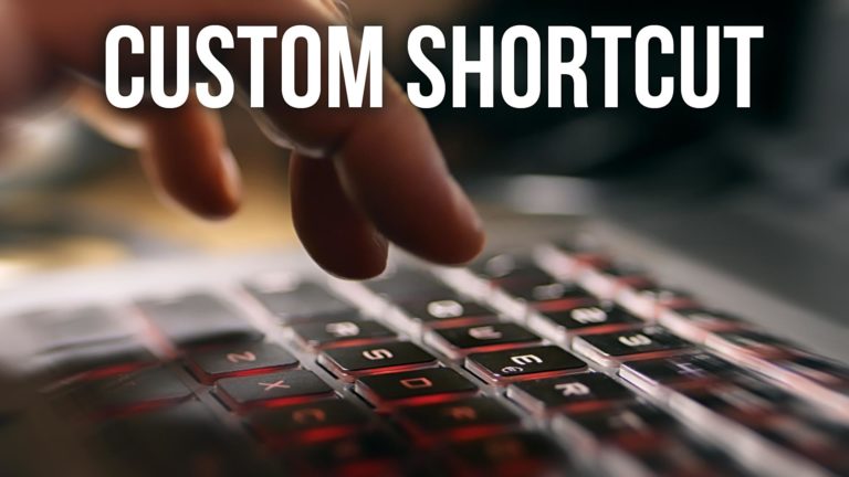 Custom Shortcuts in Photoshop