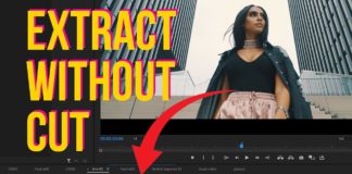 Extract Footage Without Cut In Premiere Pro